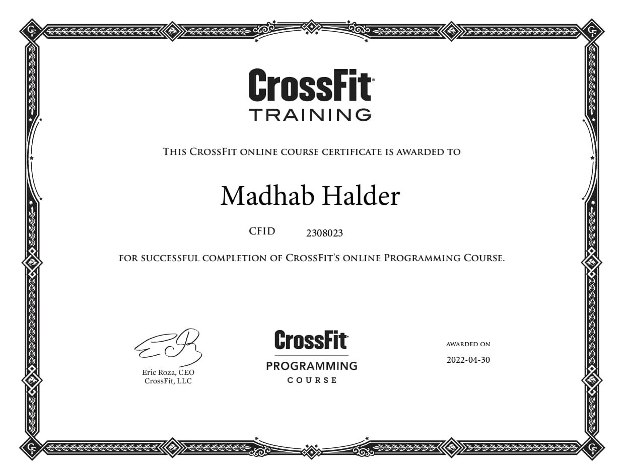 Certificate 3